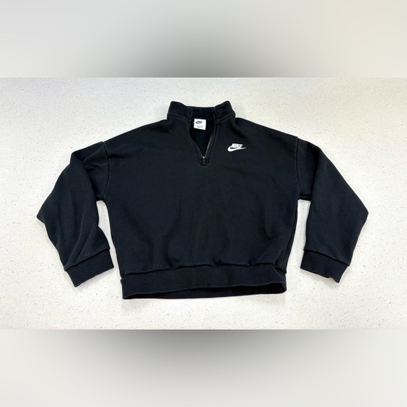Nike Girl’s 1/2 Zip Club Fleece Long Sleeve - Picture 3 of 7